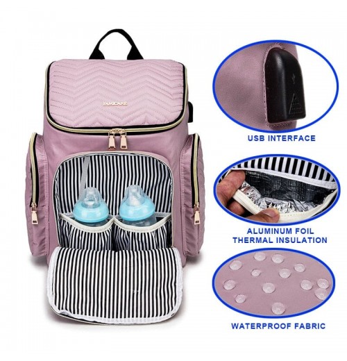 Backpack Diaper Bag With Phone Charger
