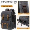 Canvas Camera Backpack With Tripod Holder