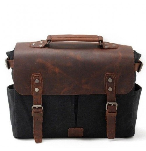 Canvas Camera Messenger Bag